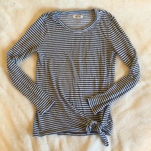 Madewell Striped Tie Sweater